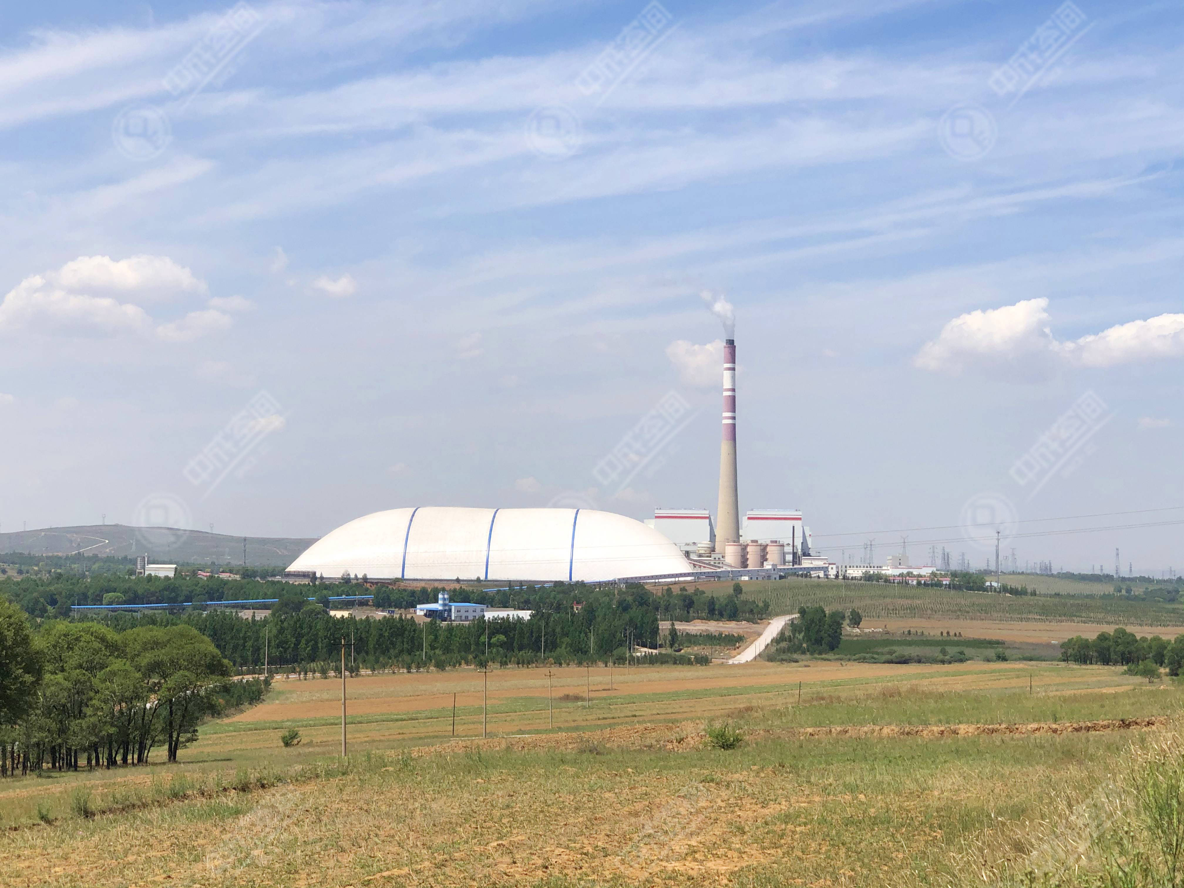 京玉电厂煤场堆场气膜仓